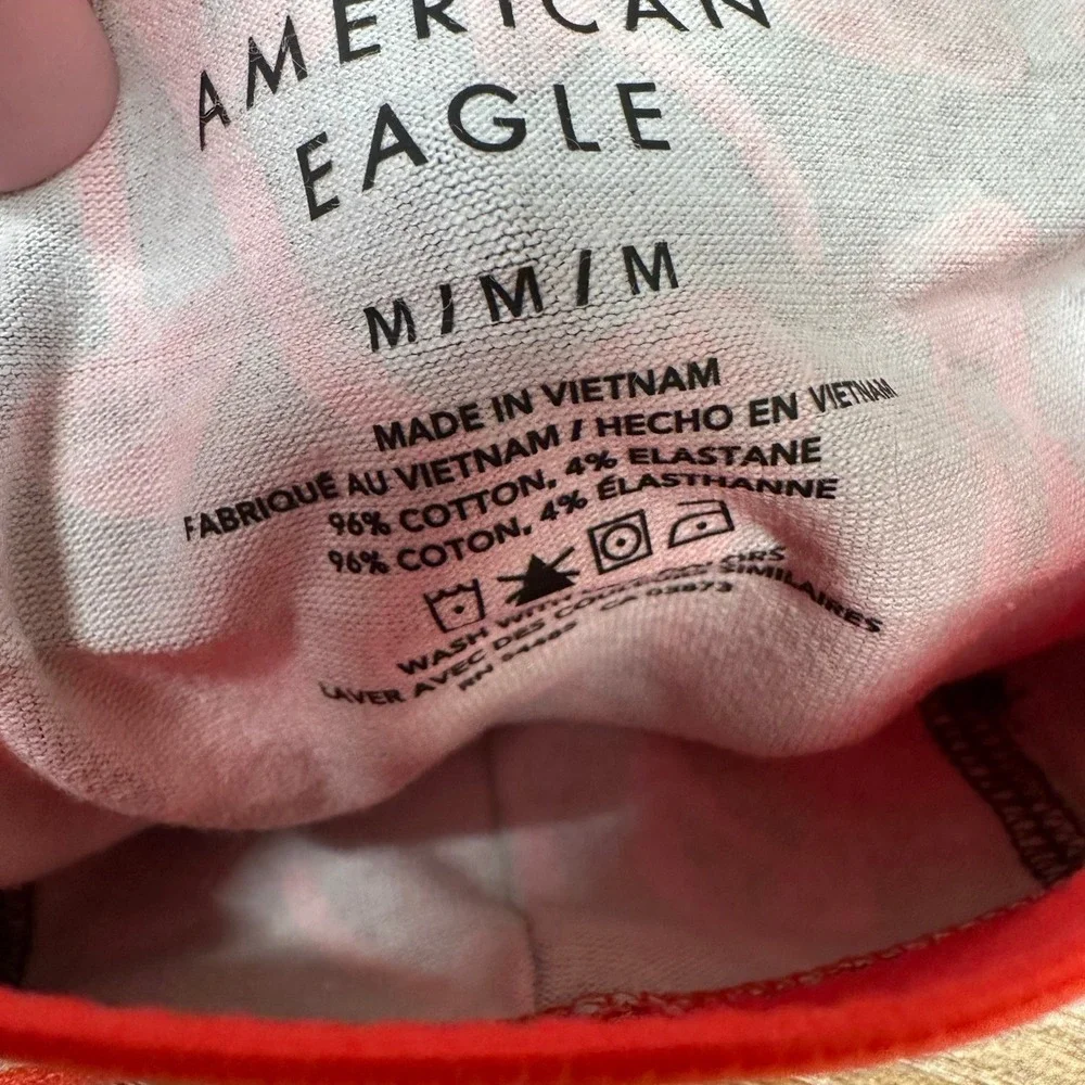 NEW American Eagle Mens 6 Inch Boxer Brief Red Mushroom Print Black Medium 32-34